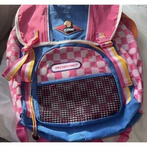 Barbie girls Y2k Backpack Pink checkered